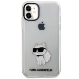 Karl Lagerfeld æske til iPhone 11 / XR fra Ikonik Choupette-serien - gennemsigtig