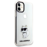 Karl Lagerfeld æske til iPhone 11 / XR fra Ikonik Choupette-serien - gennemsigtig