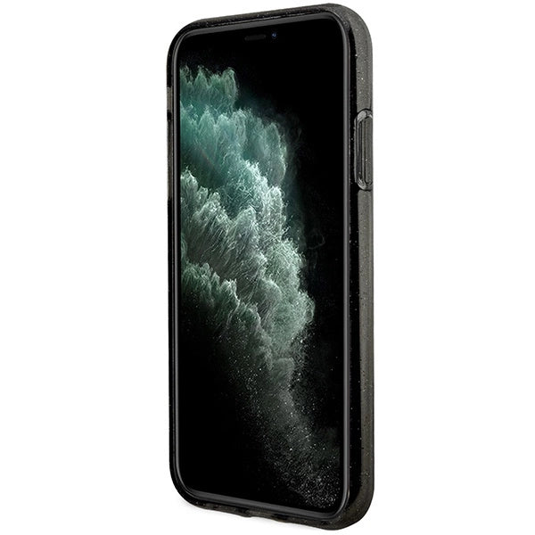 Karl Lagerfeld KLHCN61HNKCTGK iPhone 11 / Xr 6.1" sort/sort hardcase Gliter Karl&Choupette