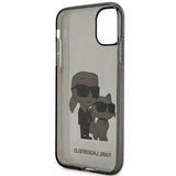 Karl Lagerfeld KLHCN61HNKCTGK iPhone 11 / Xr 6.1" sort/sort hardcase Gliter Karl&Choupette