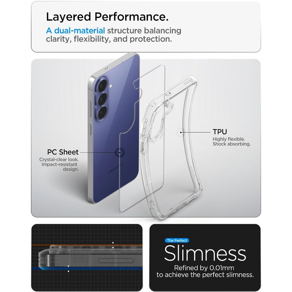 Spigen Ultra Hybrid Galaxy S26 Fe Krystalklar