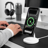 Tech Protect Magone Magsafe Cc + Glas 2 Pak Iphone 17 Pro Max / 18 Pro Max Sort/Klar