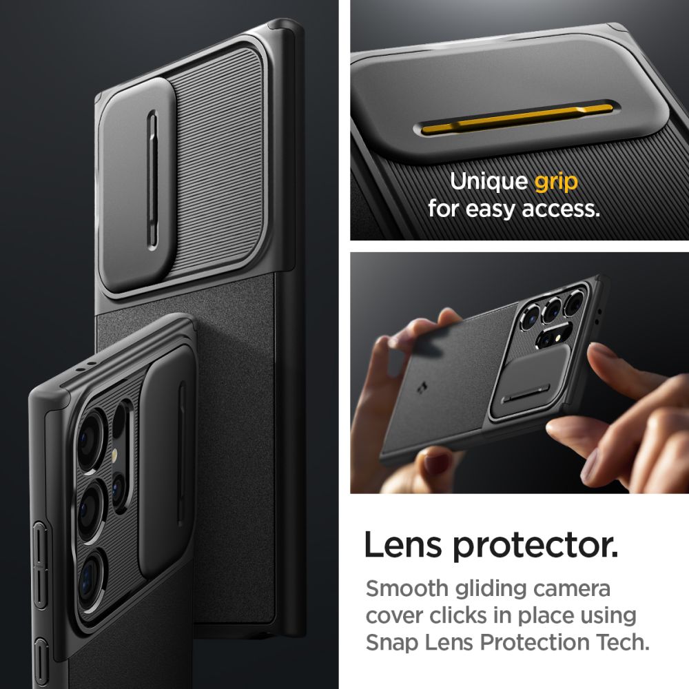 Spigen Optik Armor Galaxy S24 Ultra Sort