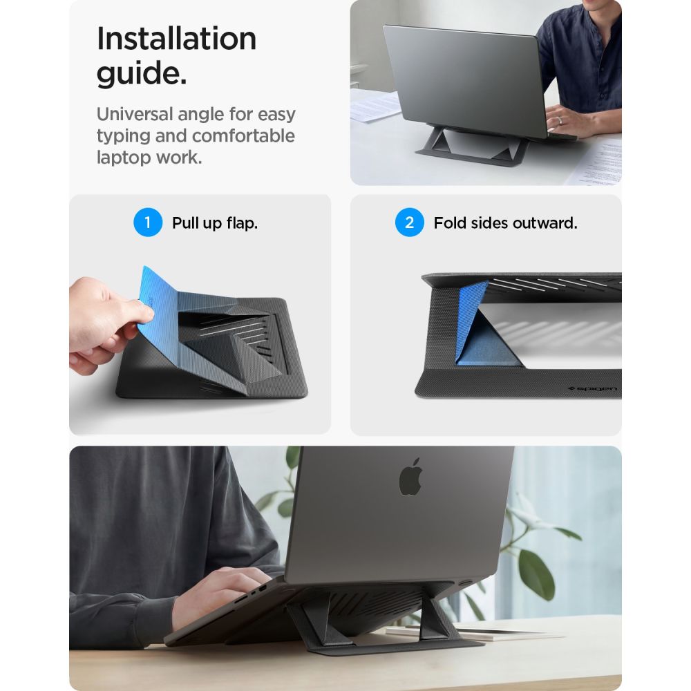 Spigen Ld201 S6 Slimfold Bærbar Stand, Grå