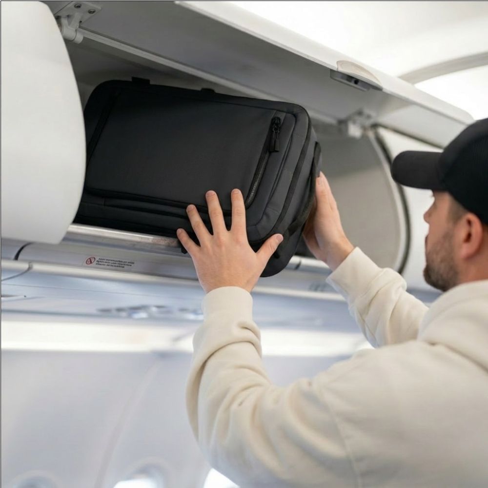Tech Protect Defender S50 Ryanair & Wizzair Rejse Laptop Rygsæk 20 L 40x20x25 Sort