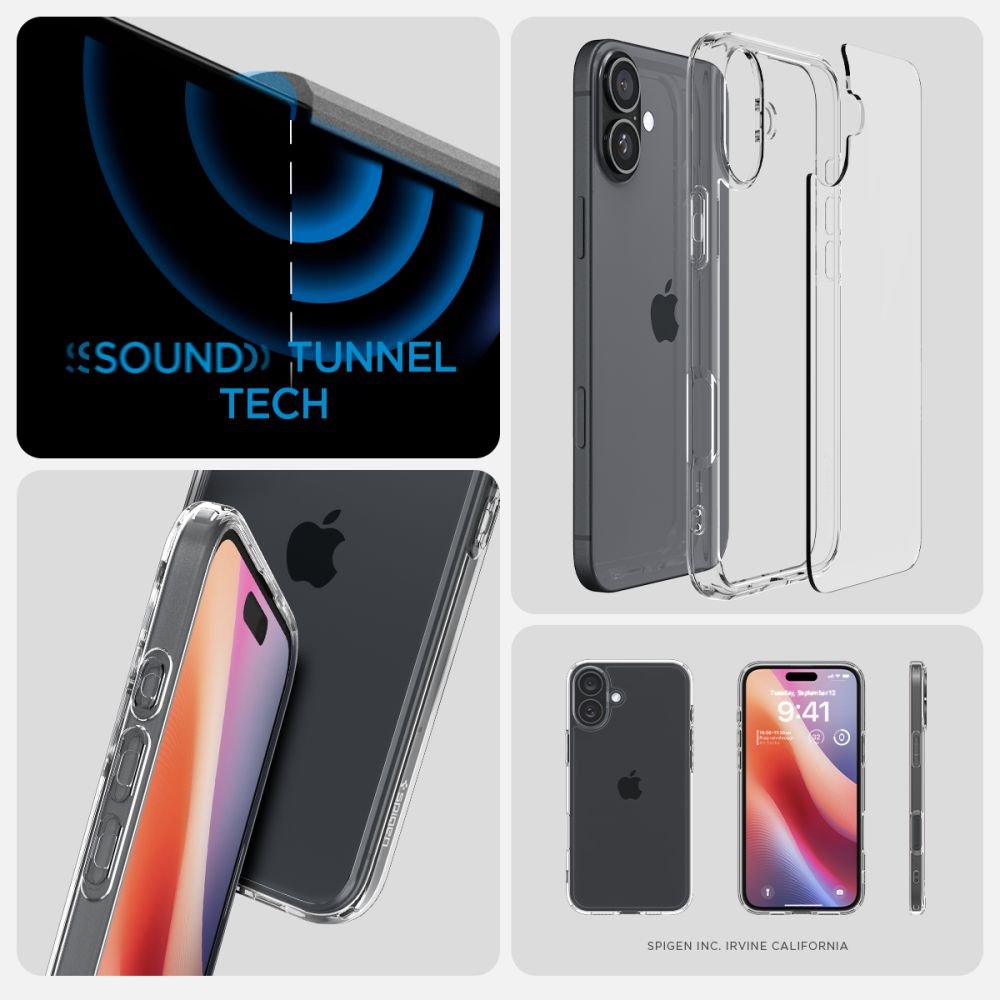 Spigen Ultra Hybrid Iphone 16 Krystalklar