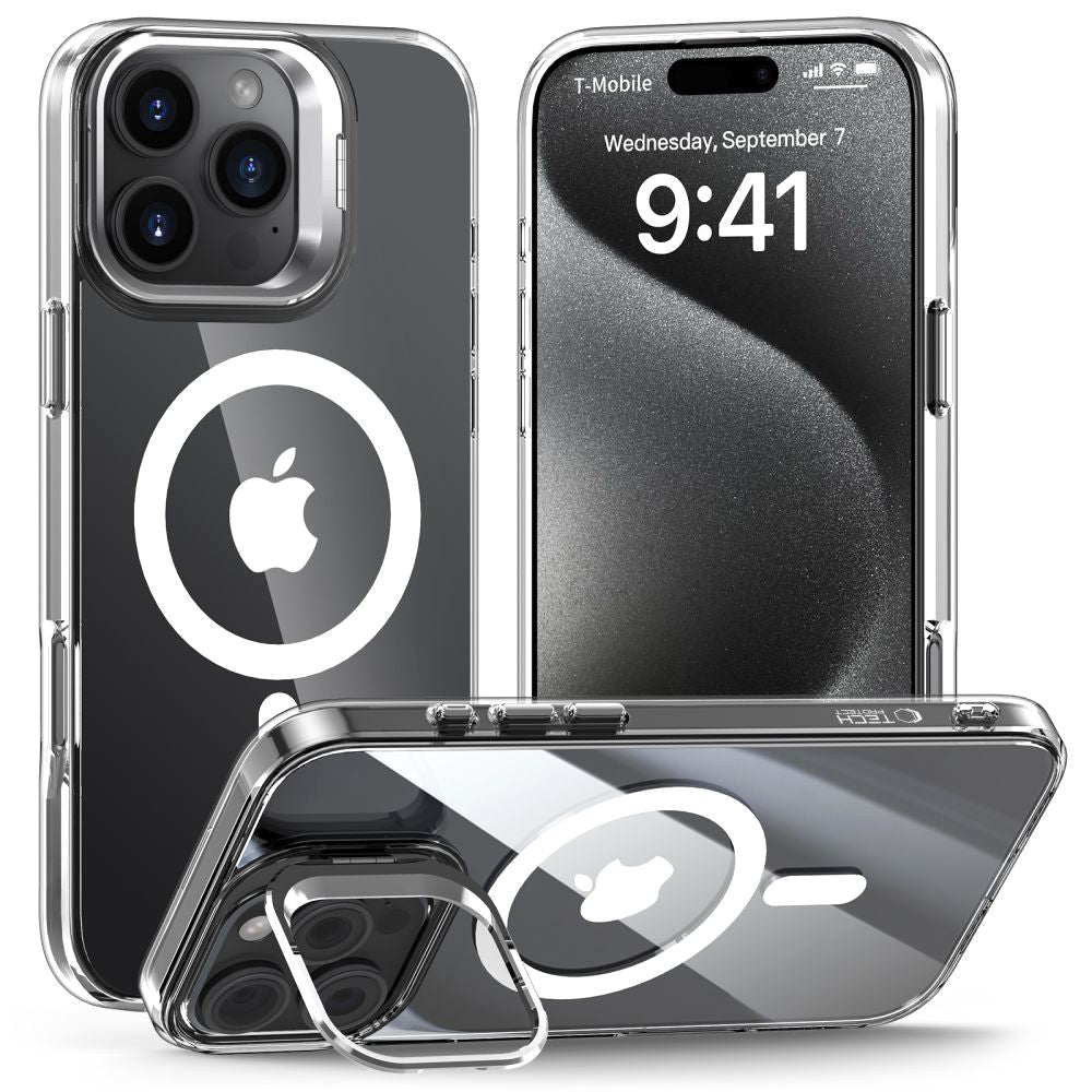 Tech Protect Magstand Magsafe Iphone 16 Pro Clear