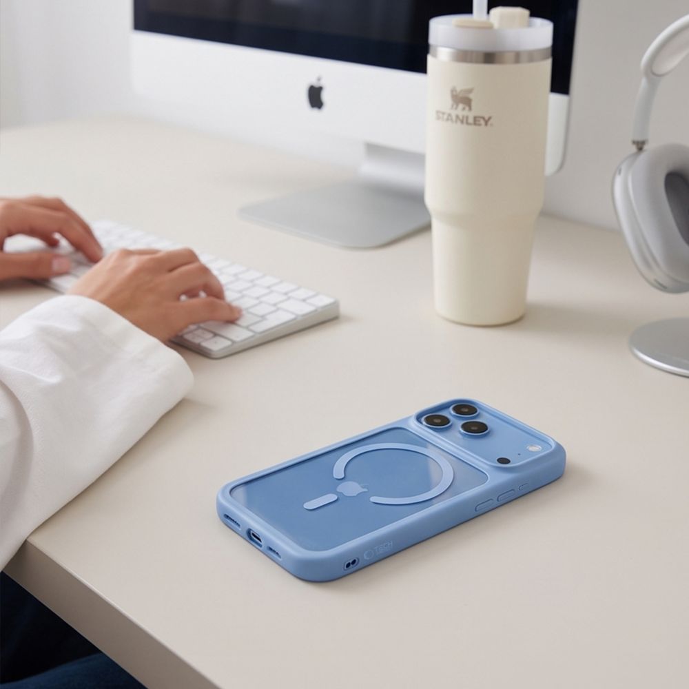 Tech Protect Magone Magsafe Cc + Glas 2 Pak Iphone 17 Pro Max / 18 Pro Max Lysebla/Klar