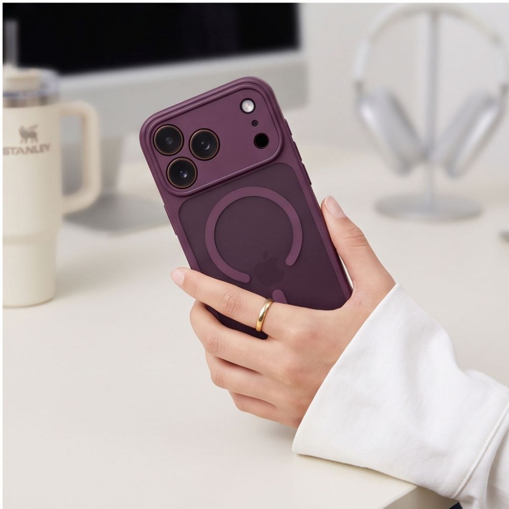 Tech Protect Basicmag Magsafe Iphone 17 Pro / 18 Pro Mat Burgundy