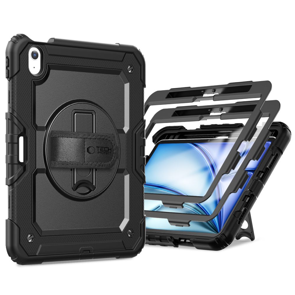 Tech Protect Solid 2 Sæt Ipad Air 11” 6 / 7 / 8 / 2024 2026 Sort
