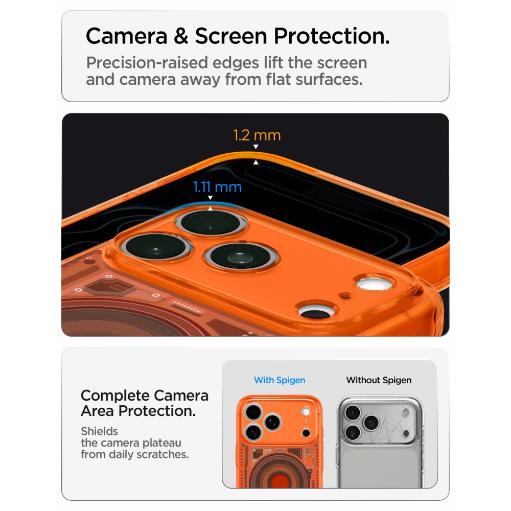 Spigen Ultra Hybrid Magsafe Iphone 17 Pro Max / 18 Pro Max C One Tangerine
