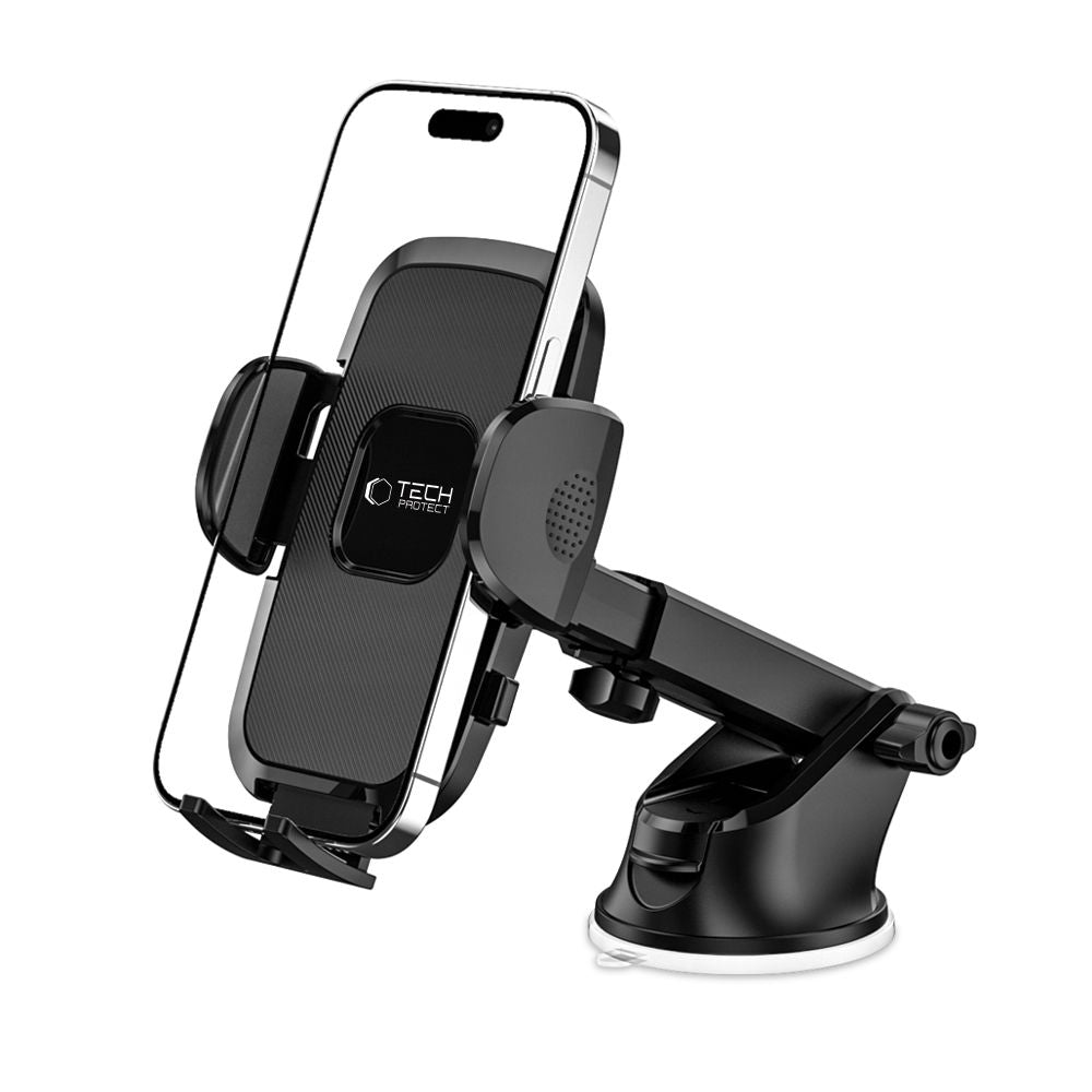 Tech Protect V3 Universal Bilholder Til Forrude Og Instrumentbræt, Sort