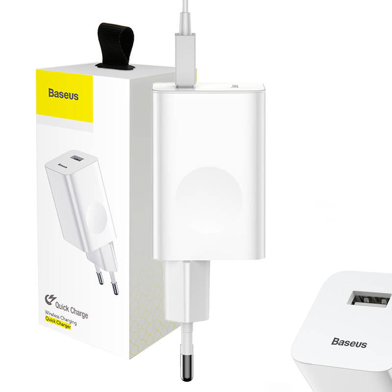 Baseus Charging Quick Charger USB 3.0 - hvid