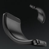 Carbon Case for Infinix Hot 12 Play NFC / Hot 12 Play fleksibelt silikone carbon cover sort