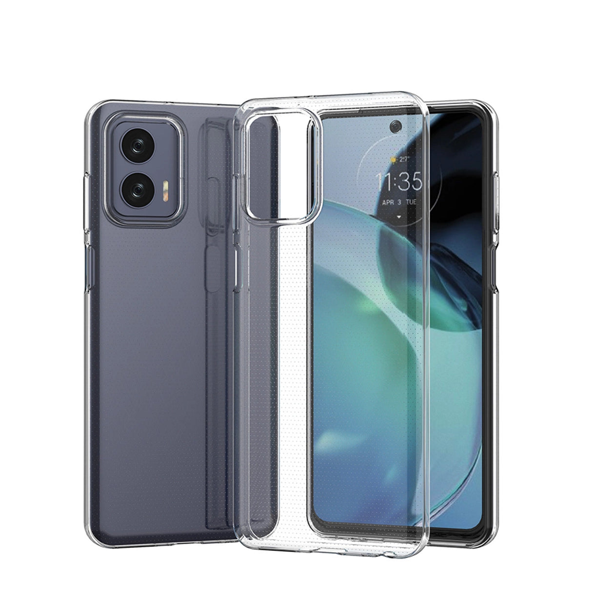 Ultra Clear 0,5 mm æske til Motorola Moto G73 5G tynd omslag gennemsigtig