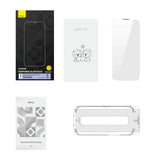 Baseus Full Screen Tempered Glass til iPhone 14 Pro med højttaler dækning 0,4 mm + montering kit