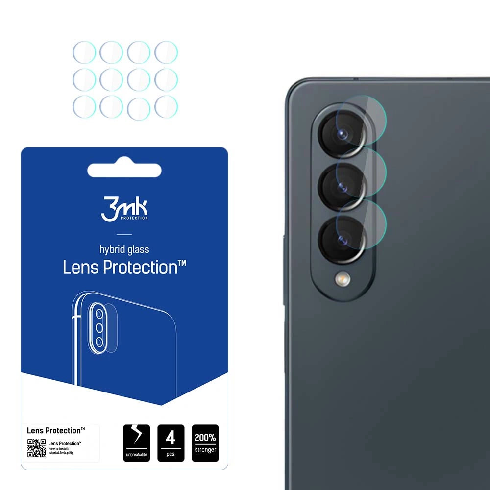 3mk Lens ProtectionTM hybridkameraglas til Samsung Galaxy Z Fold 4 (forrest)