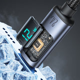 Joyroom Prism Series A16 Lightning / USB-A Cable 2.4A 1.2m med LED-skærm - sort