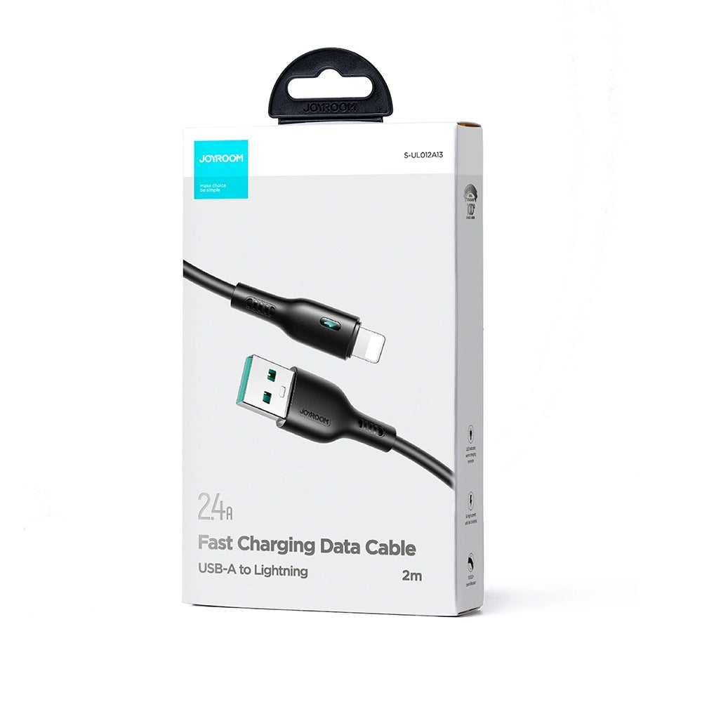 Joyroom Premium Series A13 USB-A / Lightning 2.4A kabel 2m - sort
