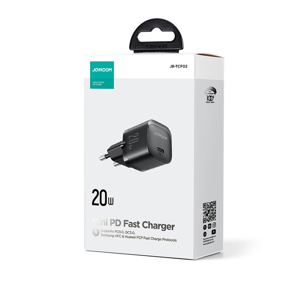 Mini oplader USB C 20W PD Joyroom JR-TCF02 - sort