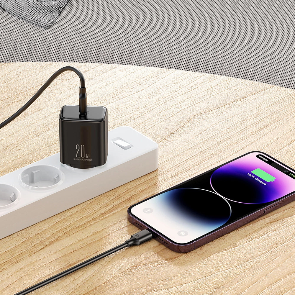 USB C 20W PD Joyroom JR-TCF06 oplader - sort