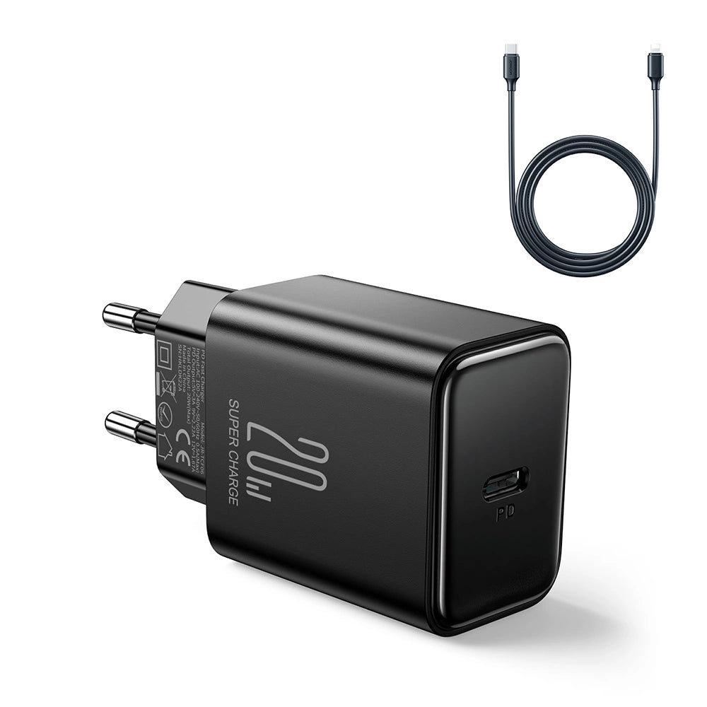 USB C 20W PD Joyroom JR-TCF06 oplader - sort