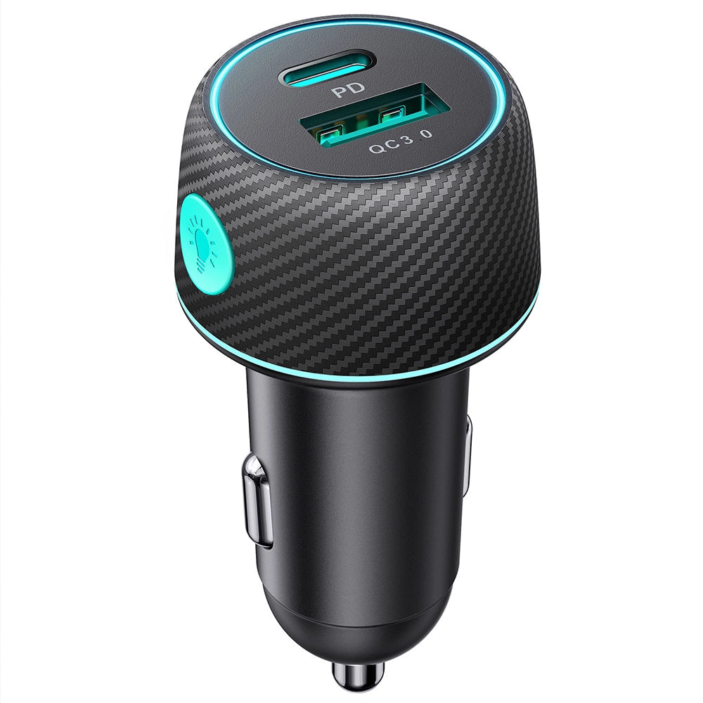 60W USB-C USB-A biloplader Joyroom JR-CCN01 - sort