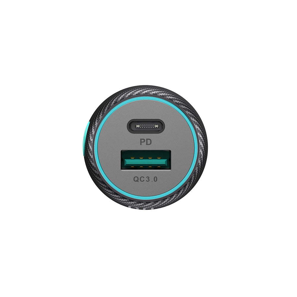 60W USB-C USB-A biloplader Joyroom JR-CCN01 - sort