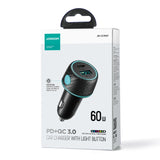60W USB-C USB-A biloplader Joyroom JR-CCN01 - sort