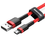 Baseus Cafule Micro USB-kabel 2,4 A 1 m (rød)