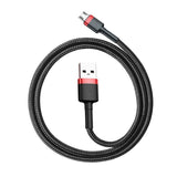 Baseus Cafule Micro USB-kabel 1,5 A 2 m (rød+sort)