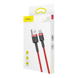 Baseus Cafule kabel USB-C 3A 1m (rødt)