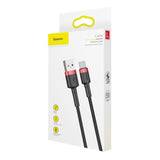 Baseus Cafule kabel USB-C 3A 1m (rød+sort)