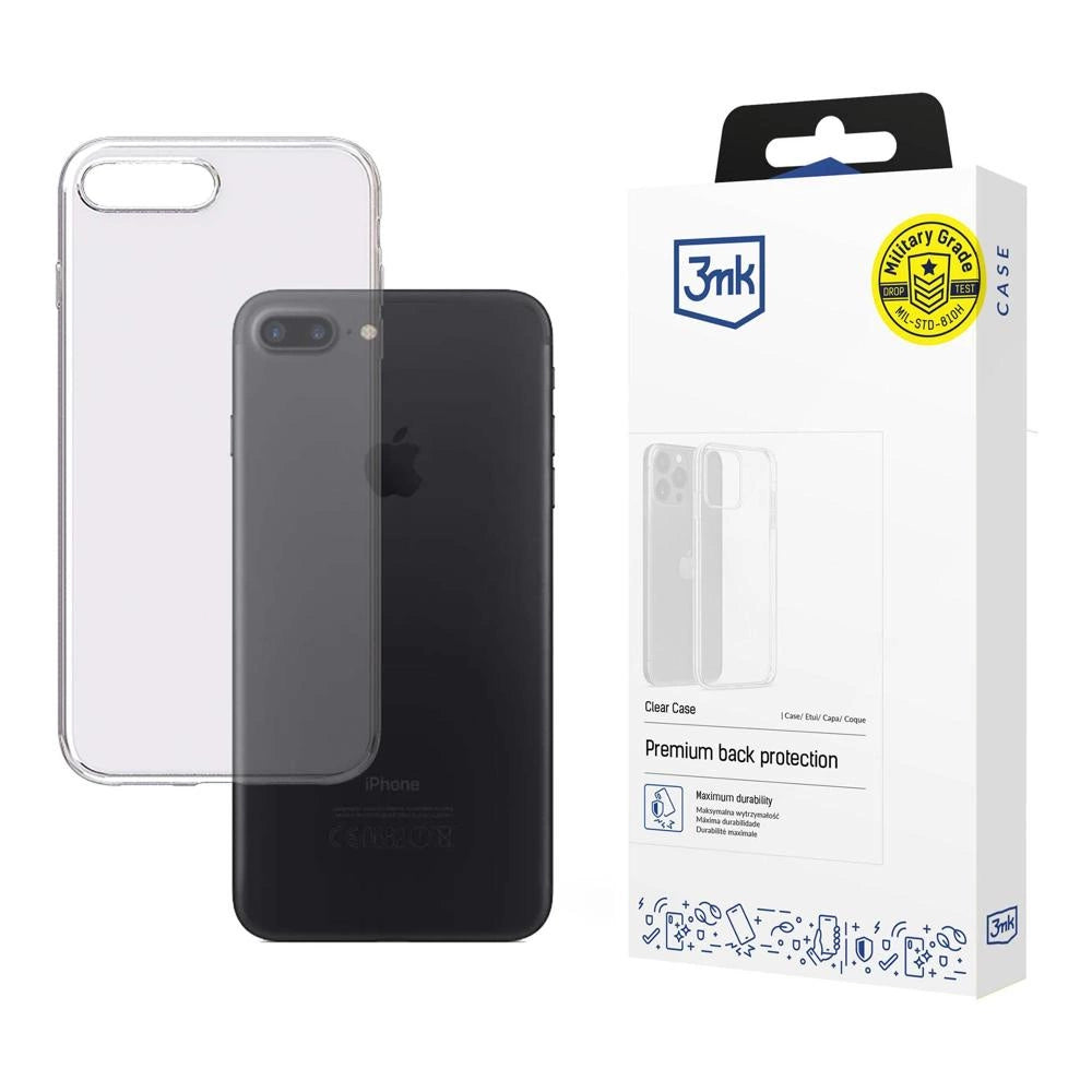 3mk Clear Case til iPhone 7 Plus / 8 Plus - gennemsigtig