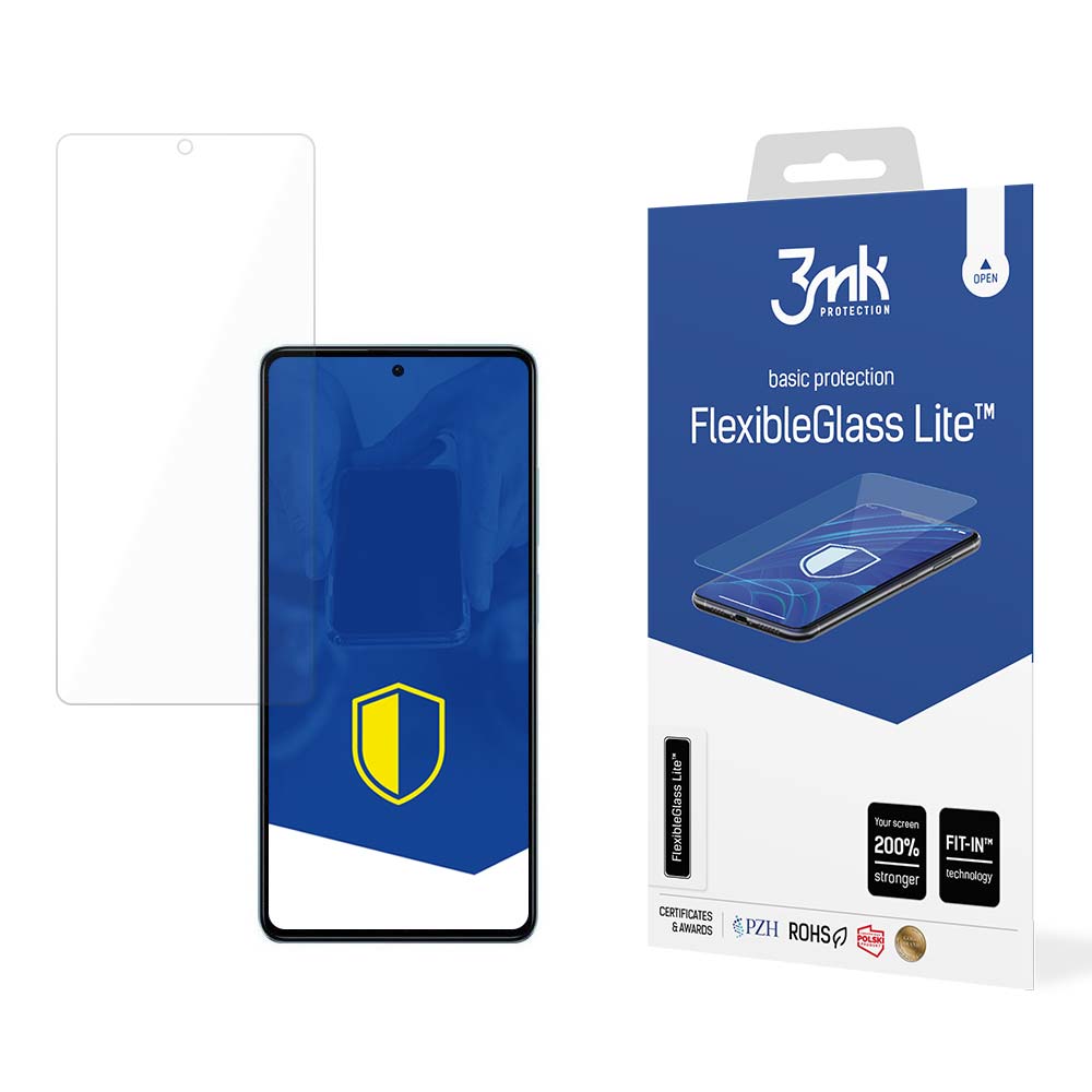 Hærdet glas til Xiaomi Redmi Note 12 5G / Poco X5 5G Hybrid Flexi 6H 3mk Series FlexibleGlass Lite
