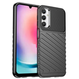 Thunder Case til Samsung Galaxy A24 4G silikone rustning case sort