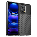 Thunder Case til Xiaomi Redmi Note 12 Pro+ silikone rustning case sort