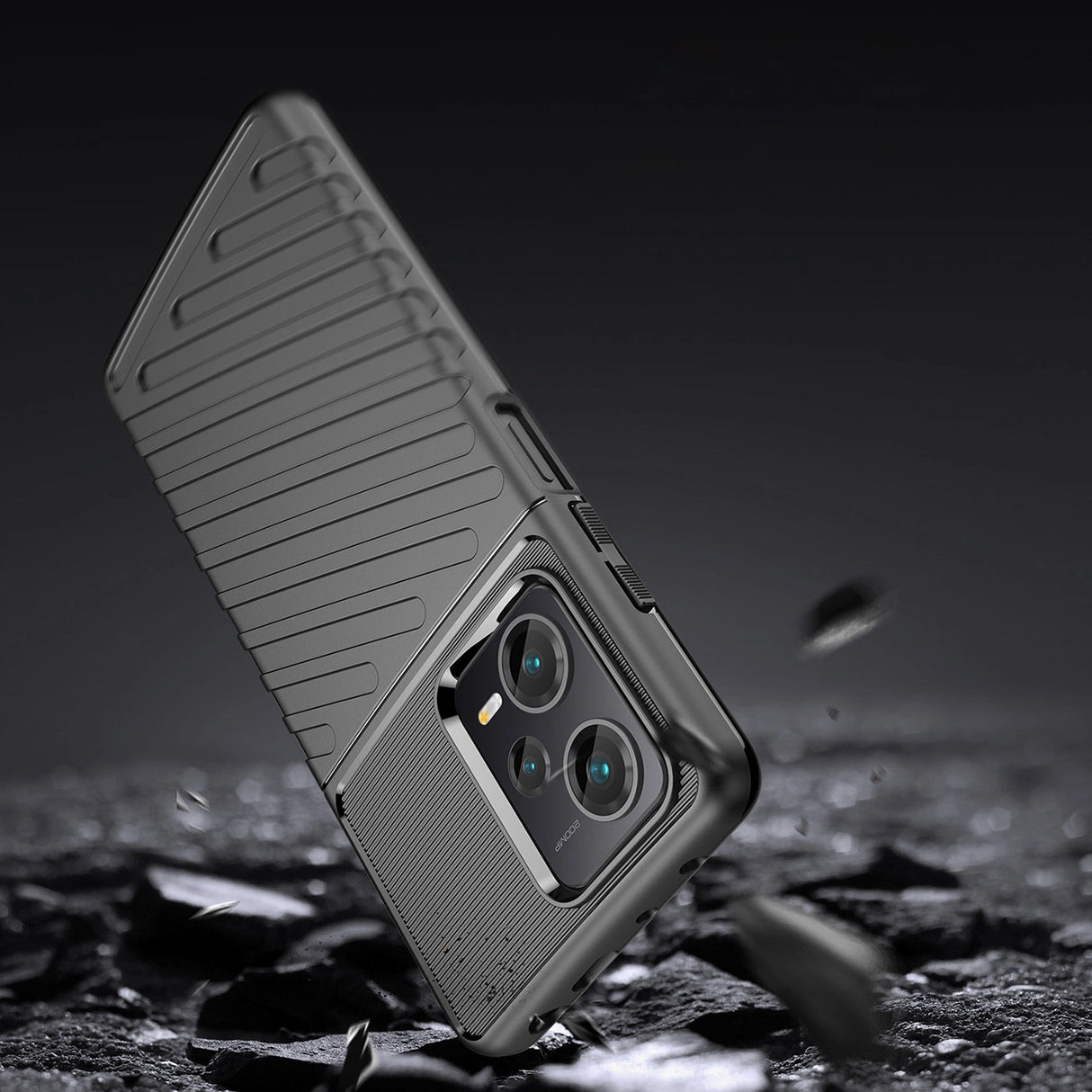 Thunder Case til Xiaomi Redmi Note 12 Pro+ silikone rustning case sort