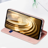 Dux Ducis Skin Pro Case For Xiaomi Redmi 11A / Poco C55 / Redmi 12C Flip Cover Card Wallet Stand Black