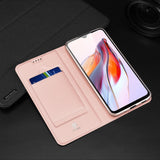 Dux Ducis Skin Pro Case For Xiaomi Redmi 11A / Poco C55 / Redmi 12C Flip Cover Card Wallet Stand Black
