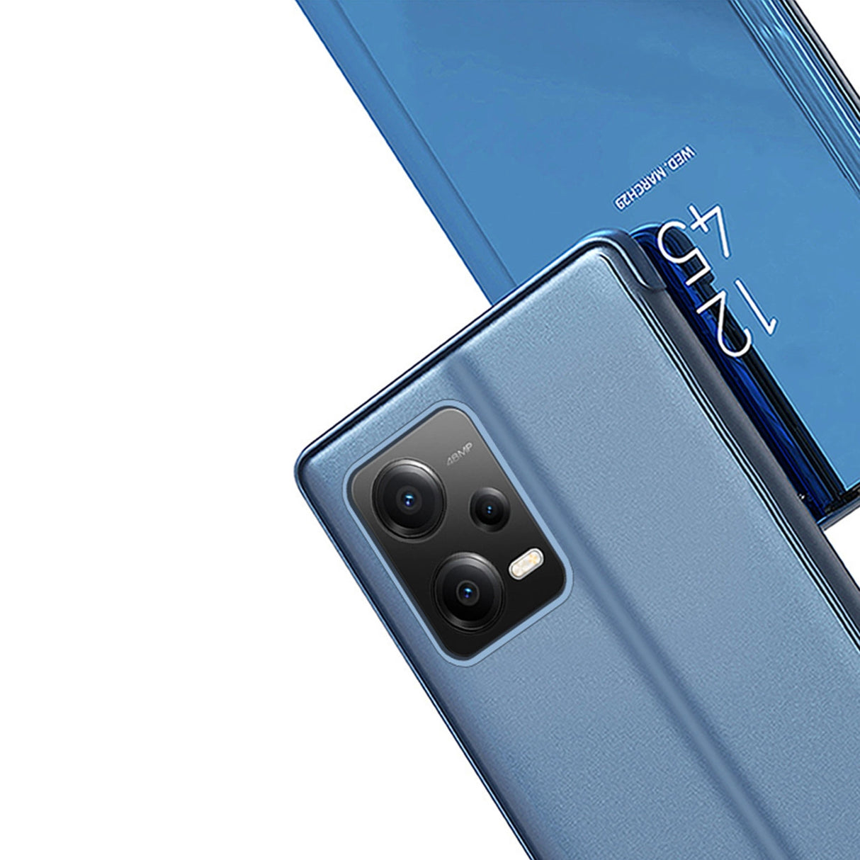 Clear View Case cover til Xiaomi Redmi Note 12 5G / Poco X5 5G flip cover sort