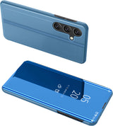 Clear View Case cover til Samsung Galaxy A24 4G flip cover blå