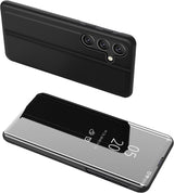 Clear View Case cover til Samsung Galaxy A24 4G flip cover sort