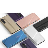 Clear View Case cover til Samsung Galaxy A24 4G flip cover sort