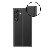 Ny Sleep Case Cover til Xiaomi Redmi 11A / Poco C55 / Redmi 12C Cover med Flip Stand Black
