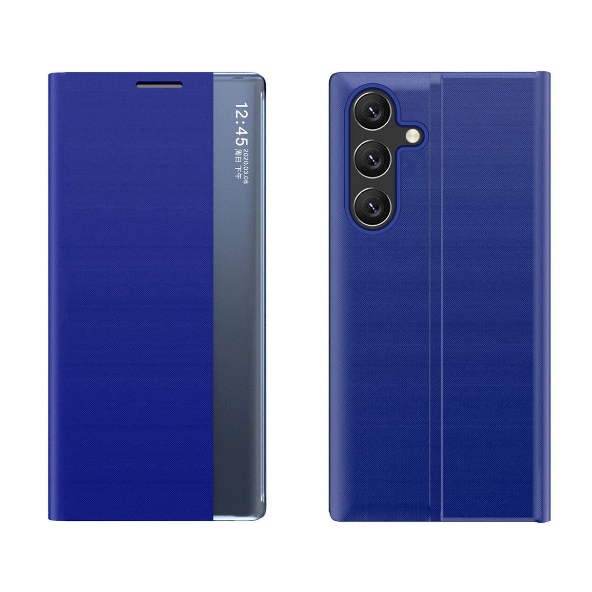 Ny Sleep Case til Samsung Galaxy A24 4G cover med flip stand blå