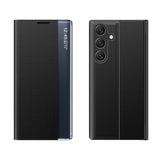 Ny Sleep Case til Samsung Galaxy A24 4G cover med flip stand sort