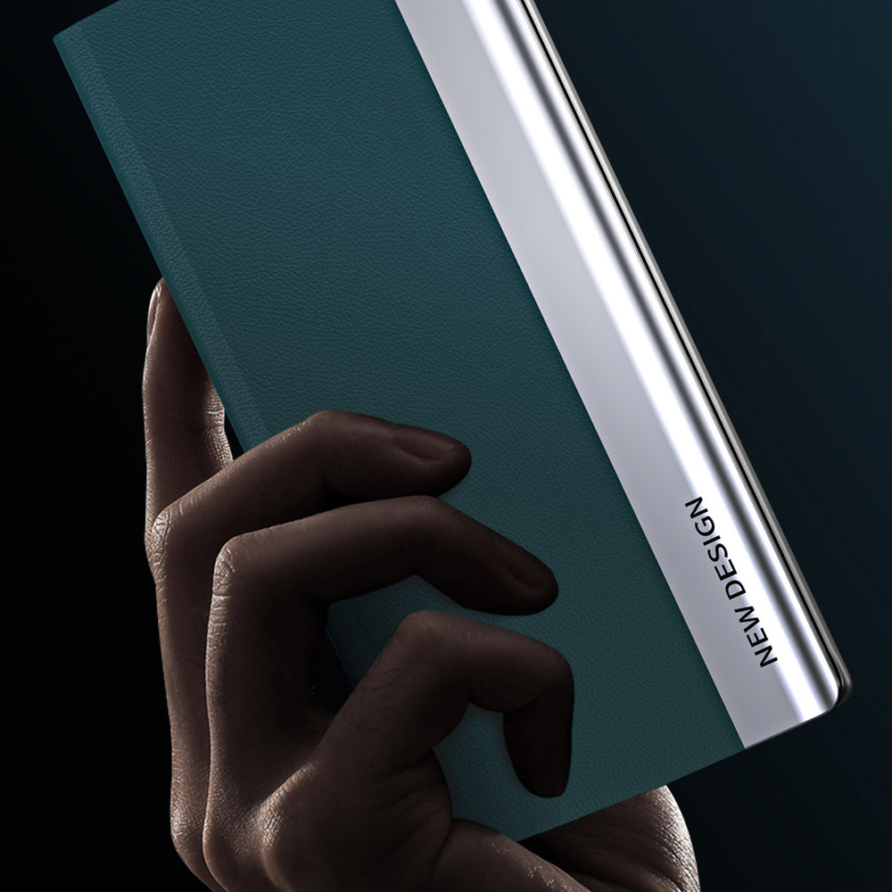 Sleep Case Pro-kasse til Xiaomi Redmi Note 12 Pro+ med flip stand sort
