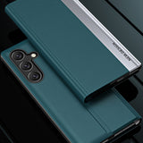 Sleep Case Pro-kasse til Samsung Galaxy A24 4G med flip stand blå