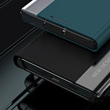 Sleep Case Pro-hylster til Samsung Galaxy A24 4G med flip stand blå
